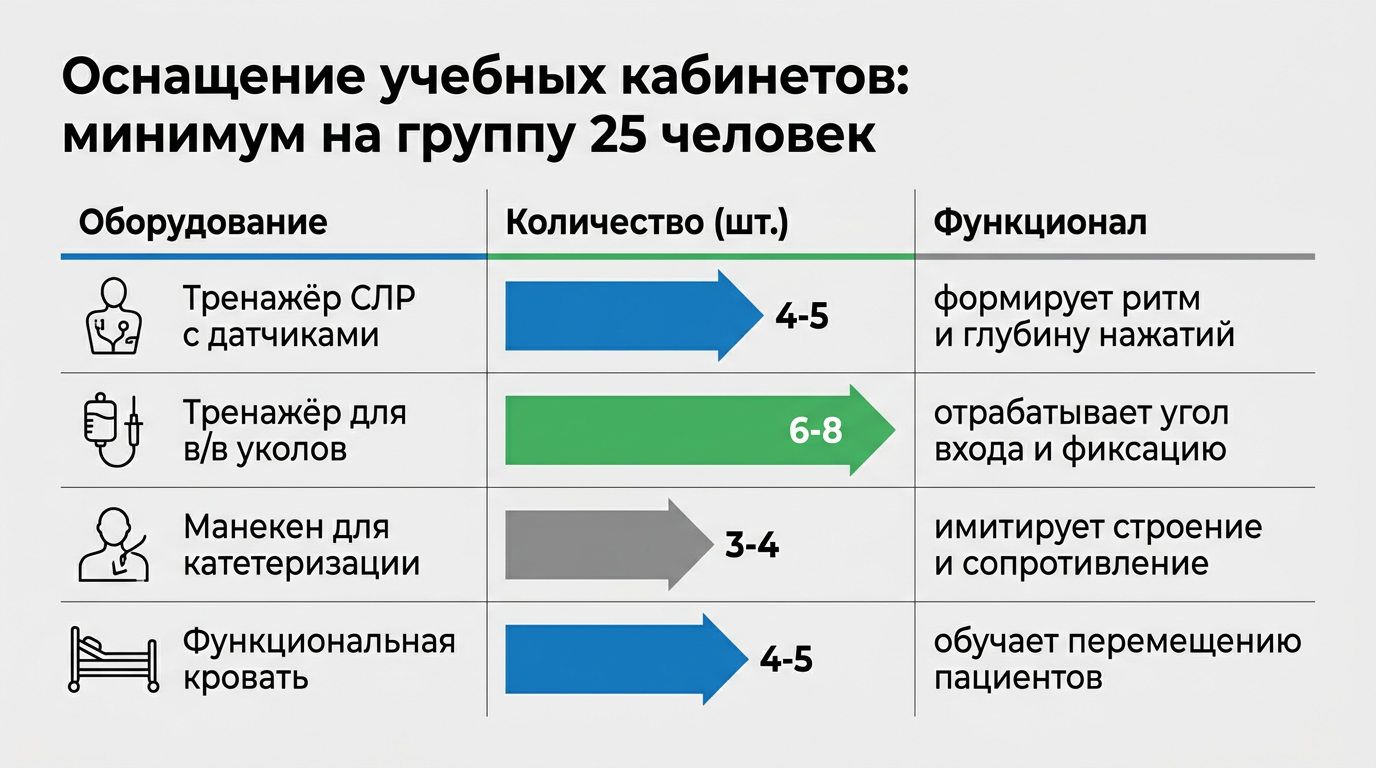 Оснащение учебных кабинетов на группу